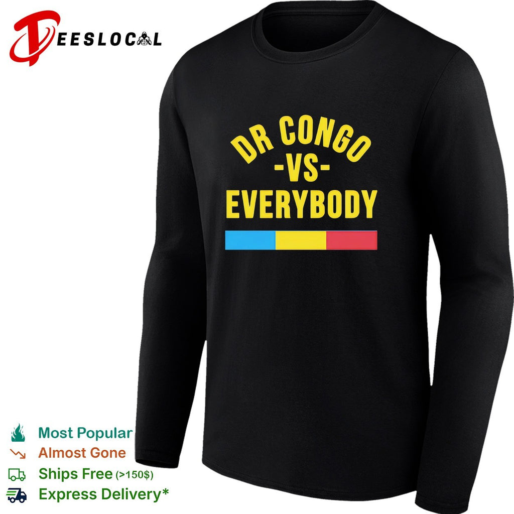 DR Congo vs everybody flag soccer pride shirt