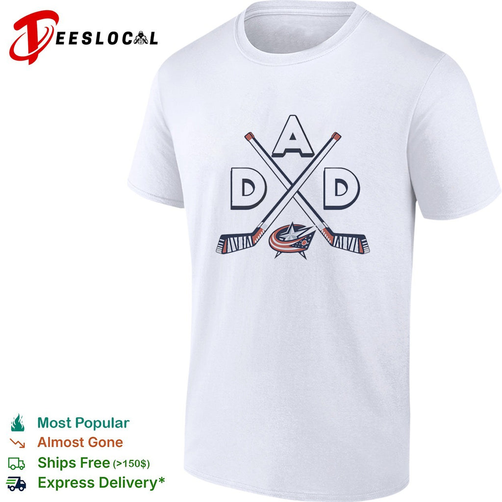 Dad Columbus Blue Jackets Ice Hockey Logo shirt