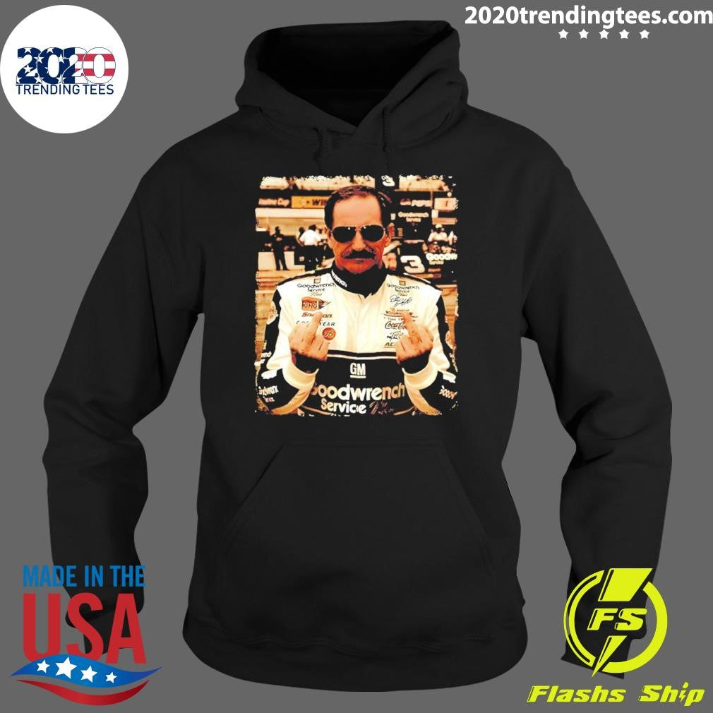 Dale Earnhardt Middle Finger Nascar Racing Vintage Shirt