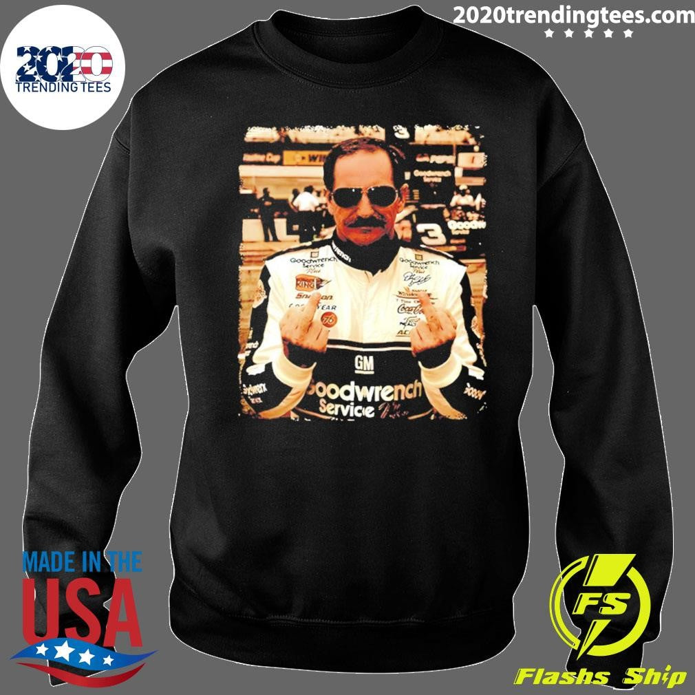 Dale Earnhardt Middle Finger Nascar Racing Vintage Shirt