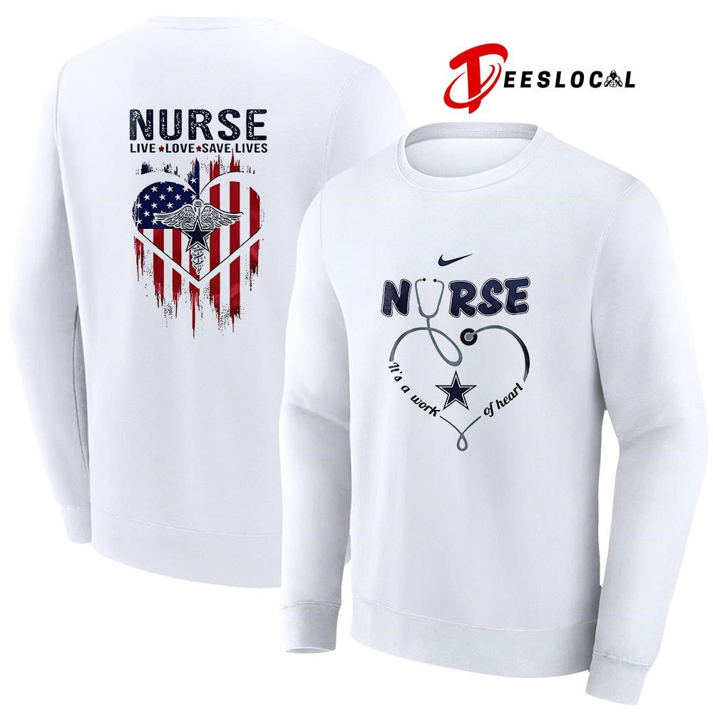 Dallas Cowboys x Army nurse it’s a work of heart shirt