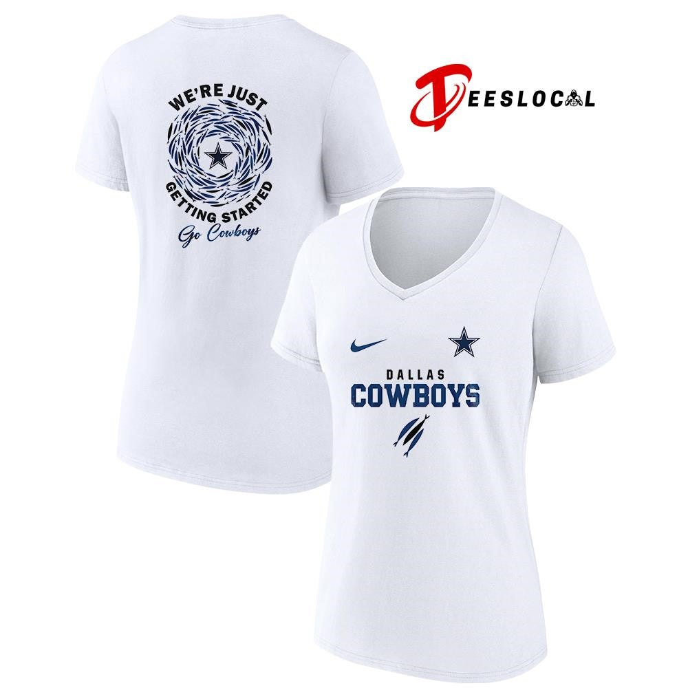 Dallas Cowboys x The Chosen we’re just getting started logo shirt