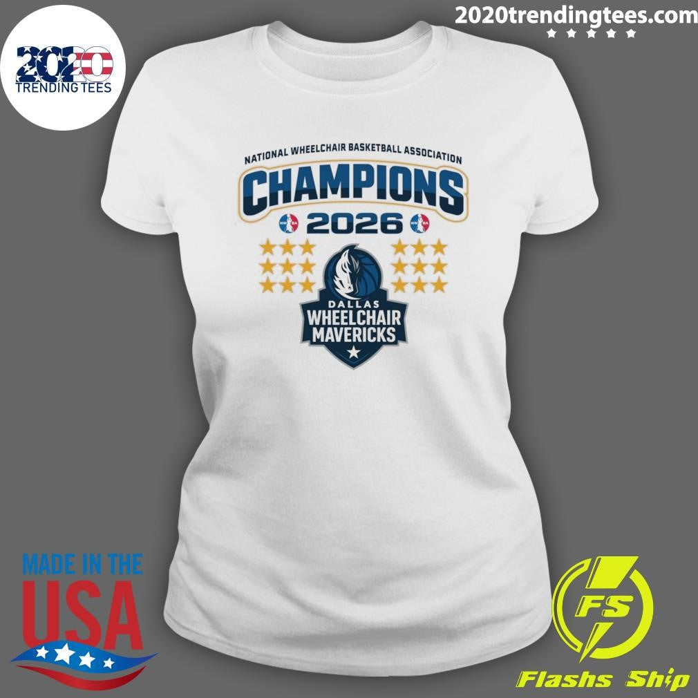 Dallas Mavericks 2026 National Wheelchair Basketball Association Champions Shirt