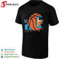 Dallas Mavericks Buffalo Mascot Driving Basketball Satellite Retro Space Fun shirt