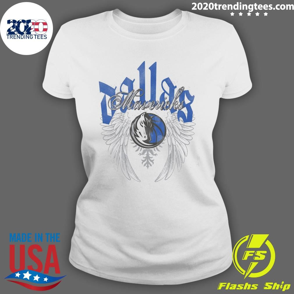 Dallas Mavericks Mitchell & Ness Old English Shirt