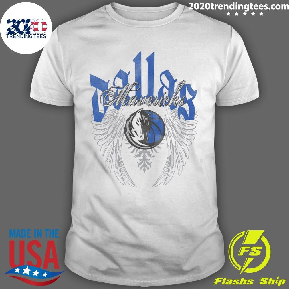 Dallas Mavericks Mitchell & Ness Old English Shirt