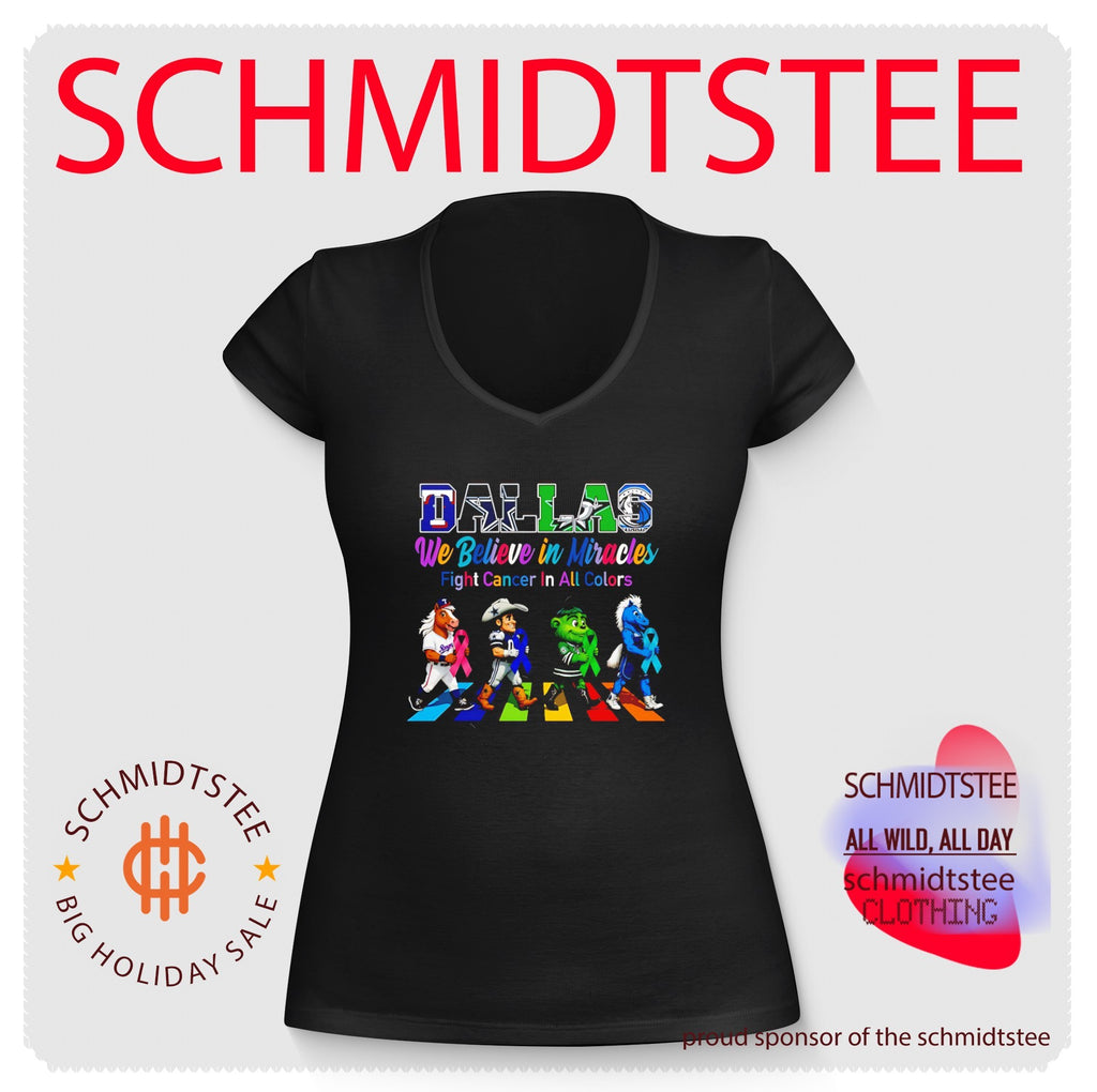 Dallas Sports We believe in Miracles fight cancer on all color abbey road shirt