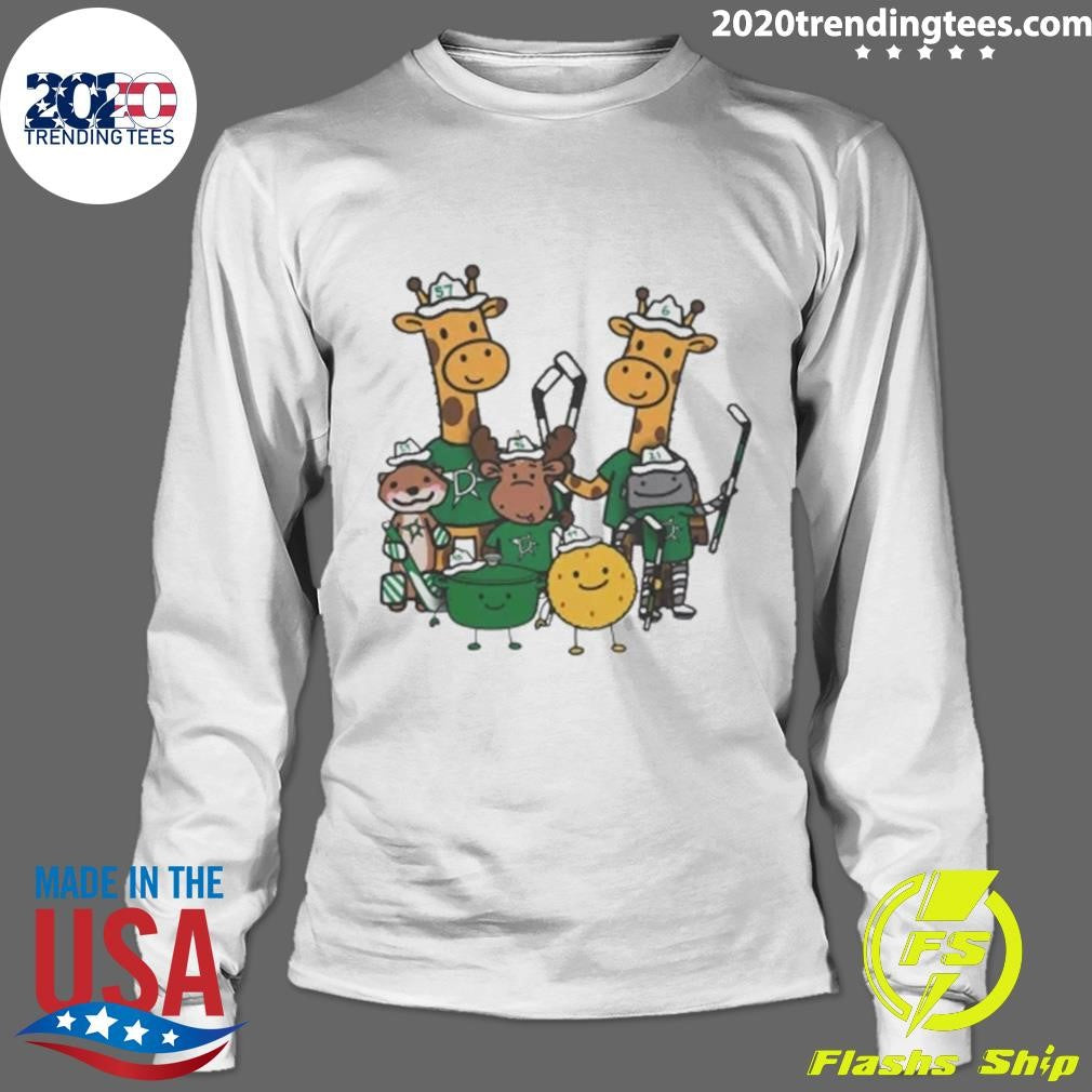 Dallas Stars Cartoon Group Illustration Shirt