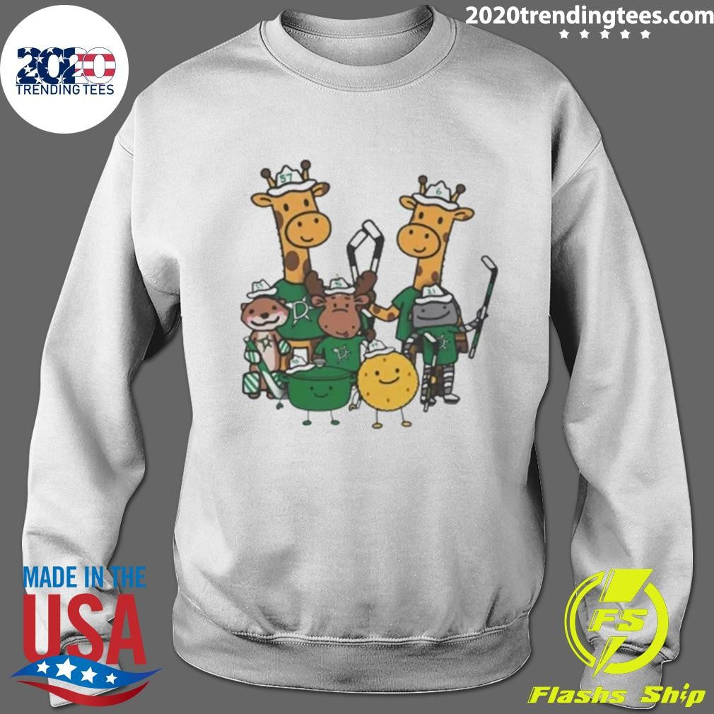 Dallas Stars Cartoon Group Illustration Shirt