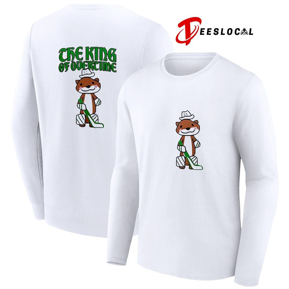 Dallas Stars Thomas Harley otter the king of overtime hockey mascot shirt