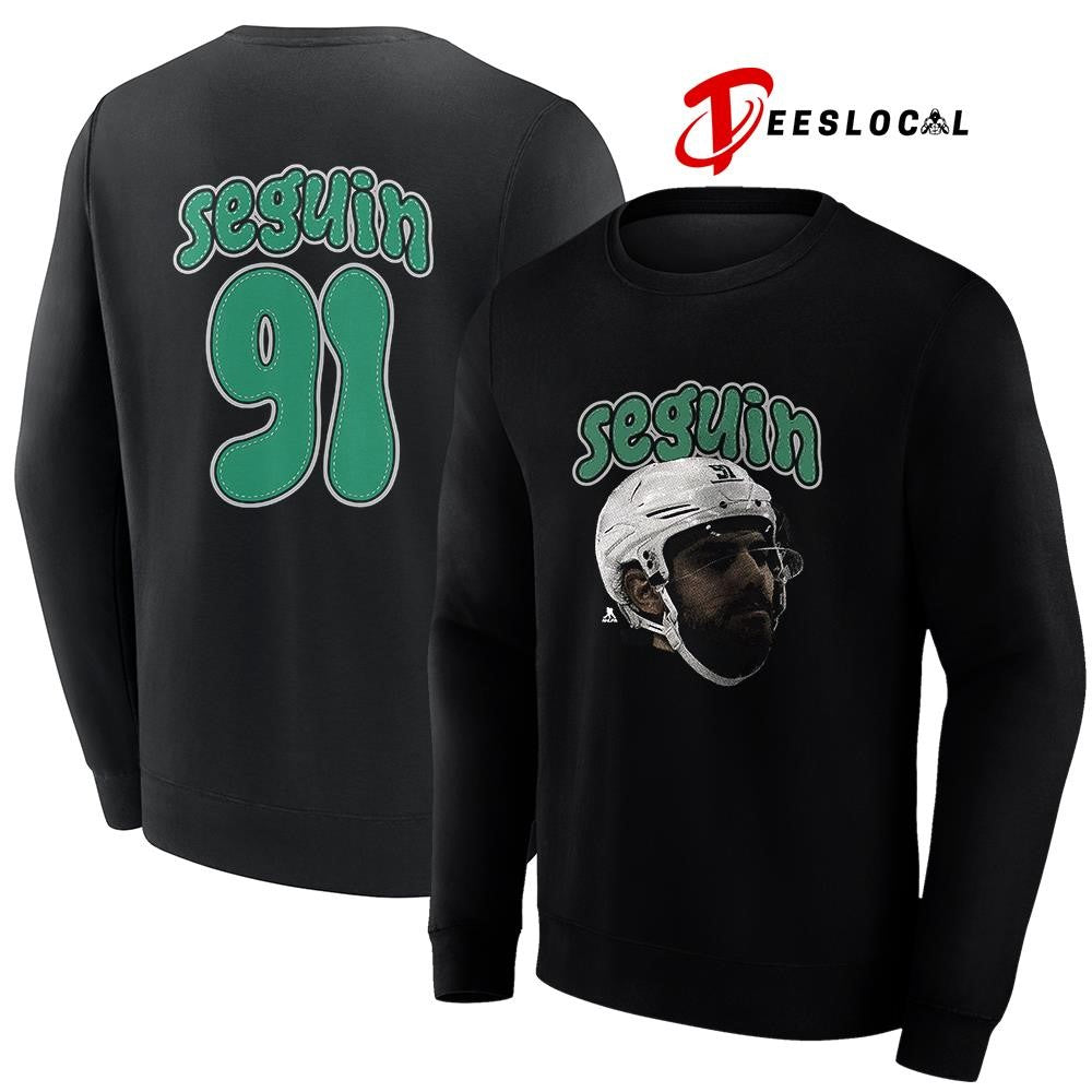 Dallas Stars Tyler Seguin portrait name and number shirt
