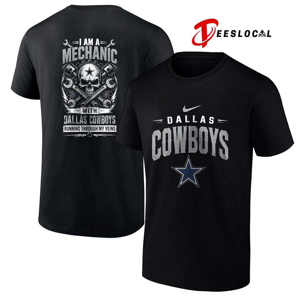 DallasCowboysIamamechanicrunningthroughmyveinsskeletonshirt