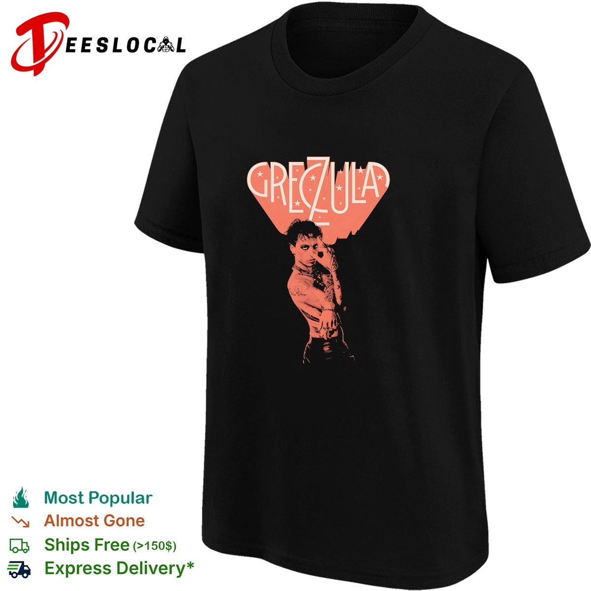 Damiano David GRECZULA Måneskin Rock Music Parody Essential Crewneck shirt
