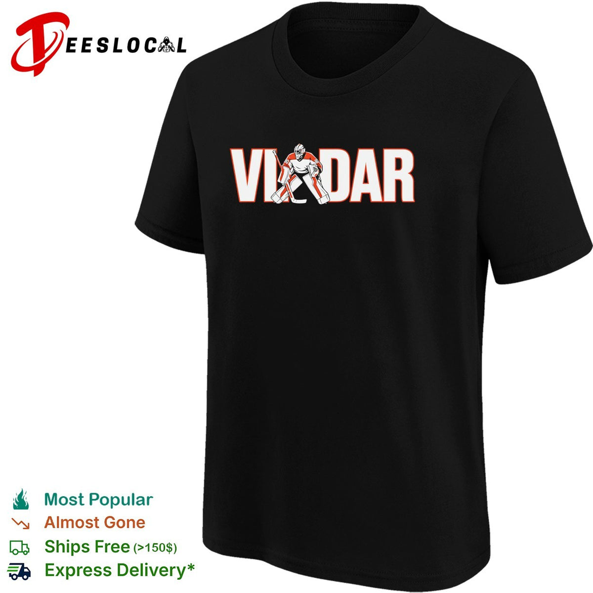 Dan Vladar Philadelphia Flyers goalie typography shirt