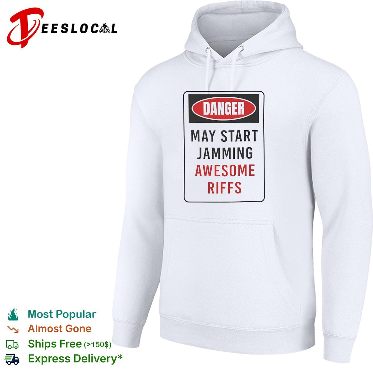 Danger May Start Jamming Awesome Riffs Shirt