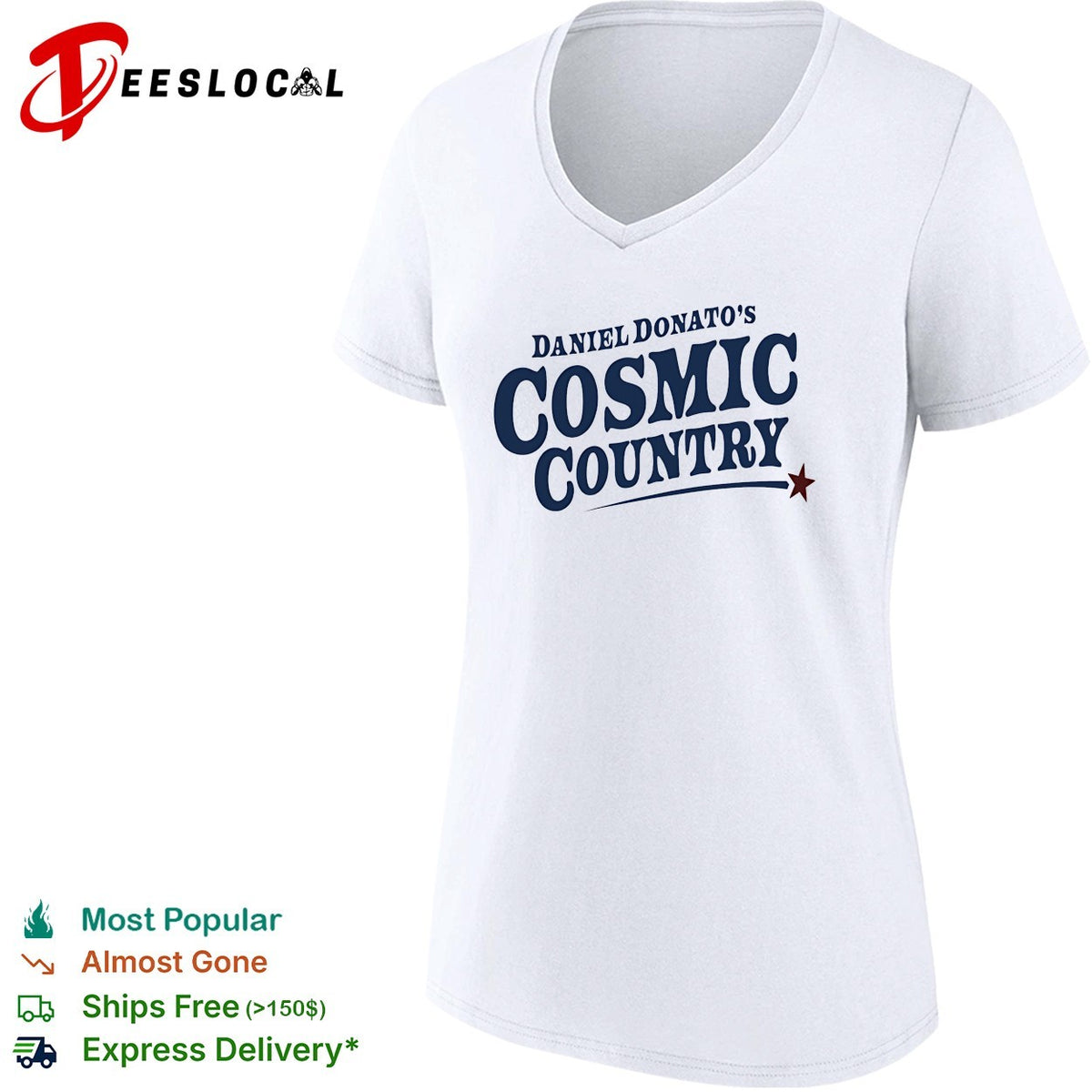 Daniel Donato’s Cosmic Country logo typography shirt