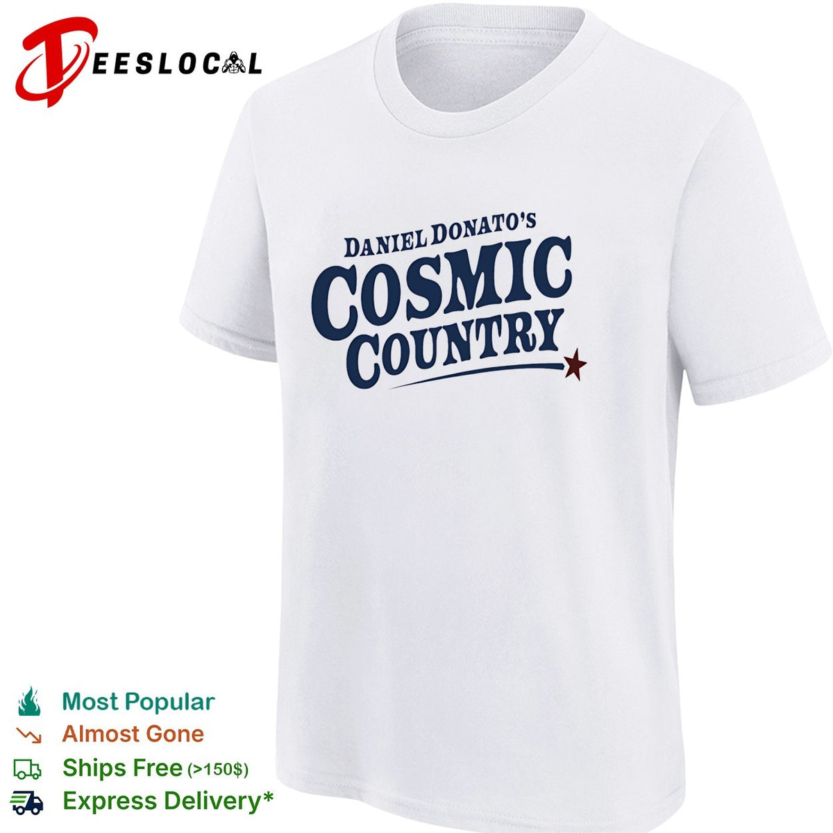 Daniel Donato’s Cosmic Country logo typography shirt