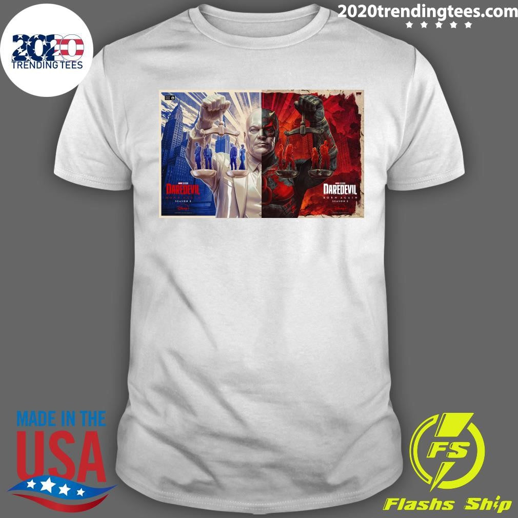 Daredevil Born Again Season 2 Wilson Fisk Vs. Daredevil Shirt