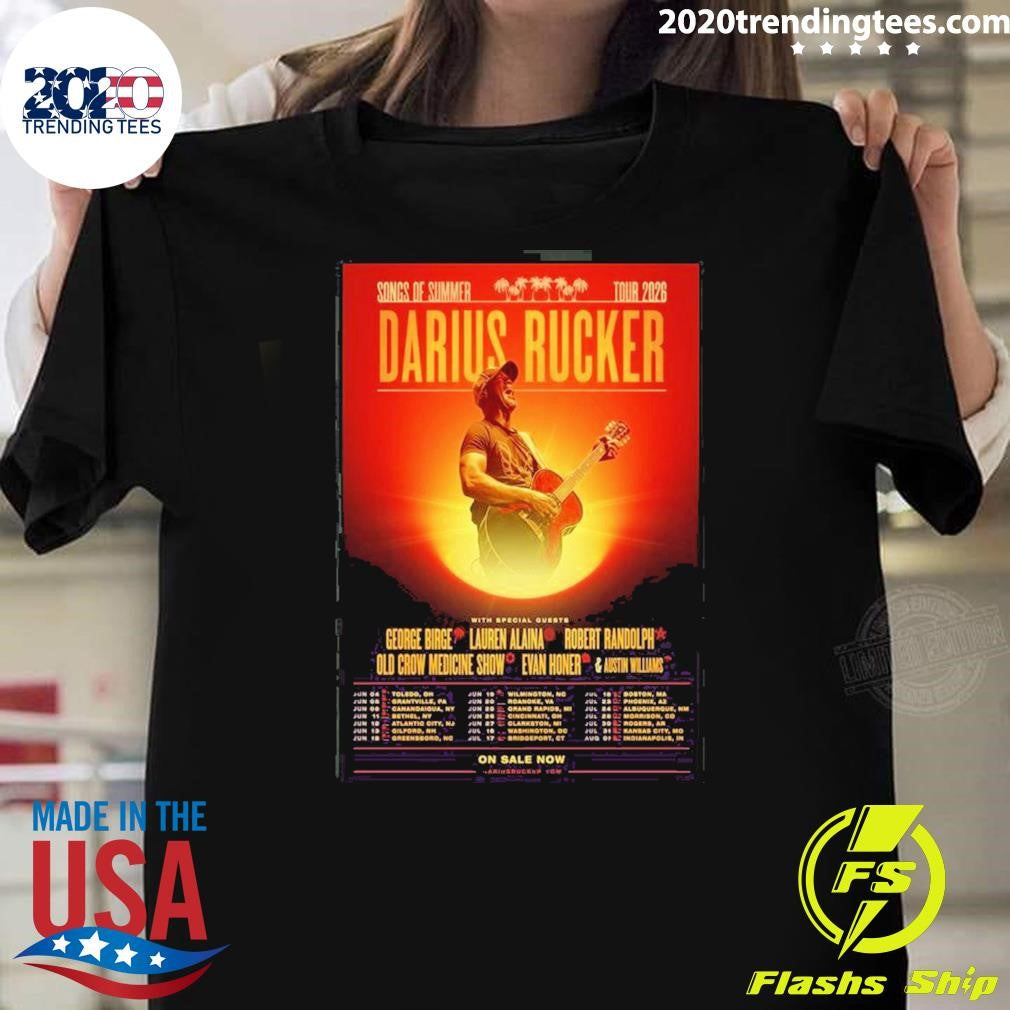 Darius Rucker World Tour 2026 Poster Shirt