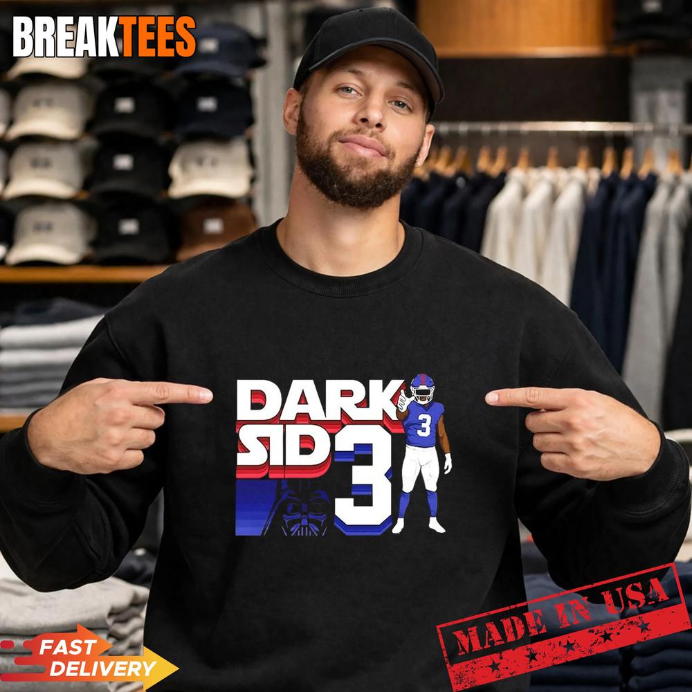 Dark Sid3 New York Giants Football T-Shirt