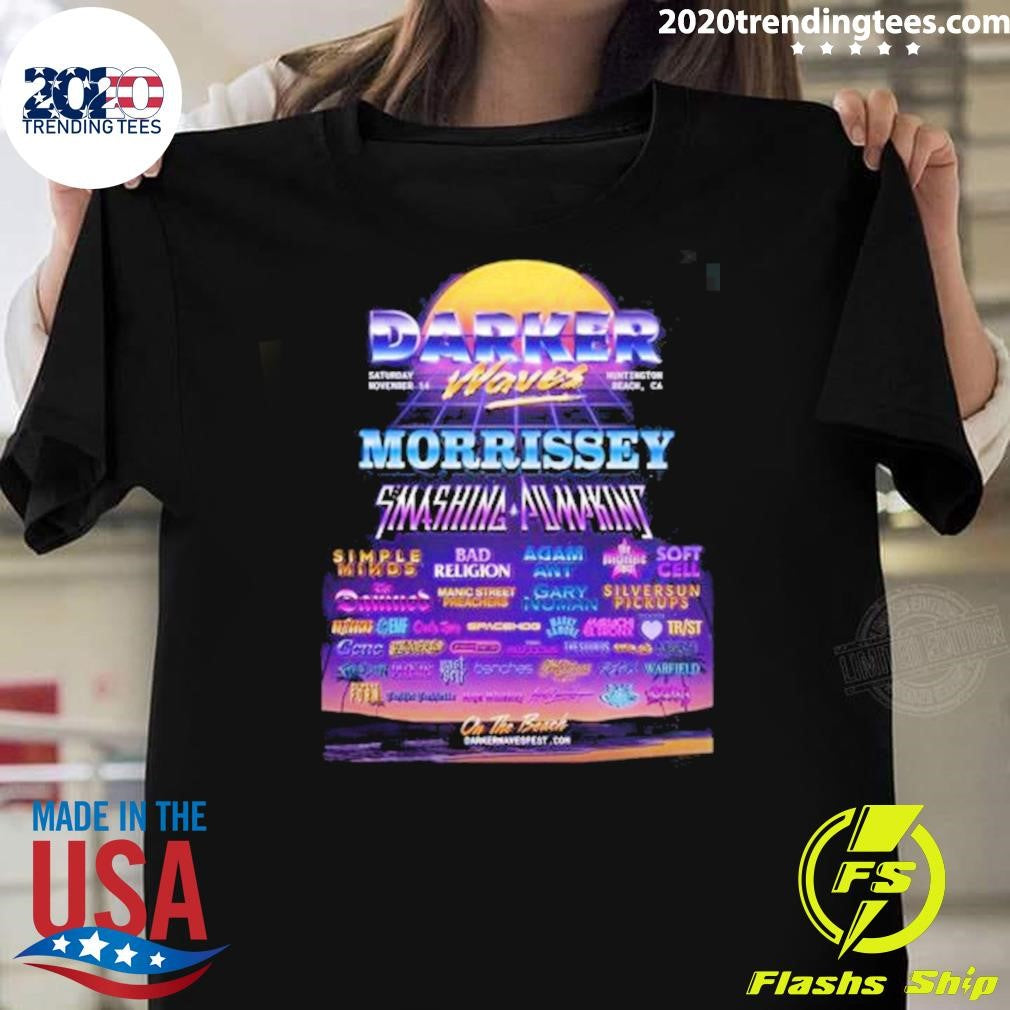 Darker Waves 2026 Festival Full Lineup In Huntington Beach California On November 14 2026 Shirt
