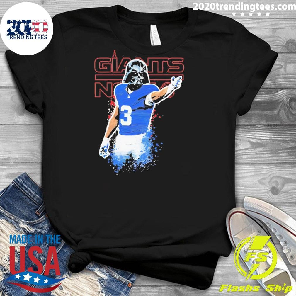 Darth Vader X Cam Skattebo 3 New York Giants Football Shirt