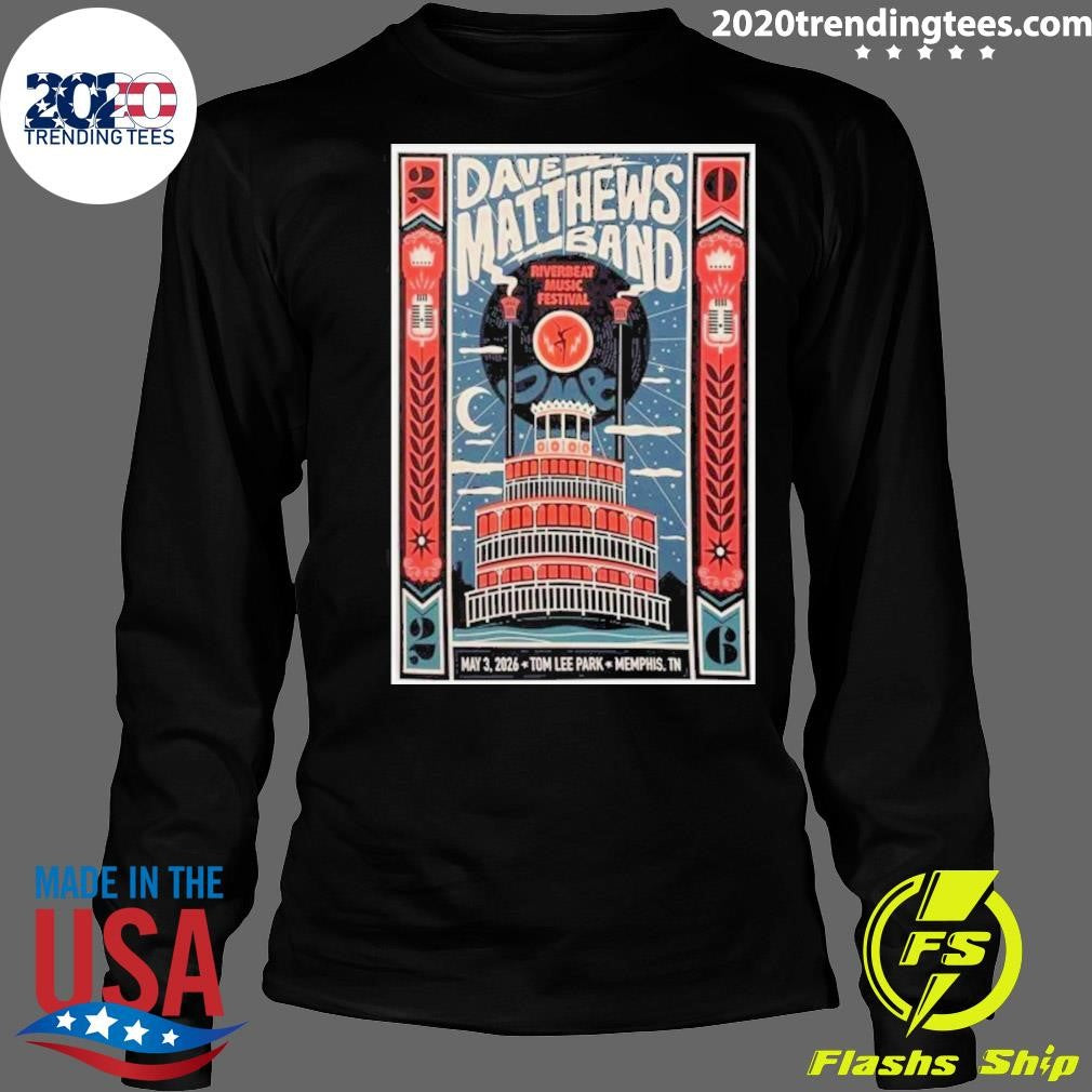 Dave Matthews Band May 3 2026 Tom Lee Park, Memphis TN Shirt