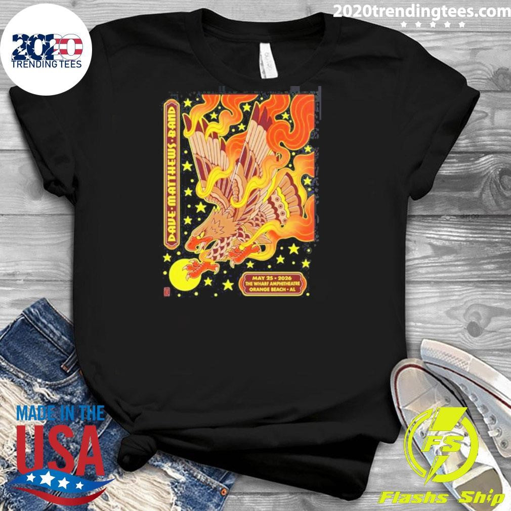 Dave Matthews Band Orange Beach Alabama At The Wharf Amphitheatre On May 25 2026 Shirt