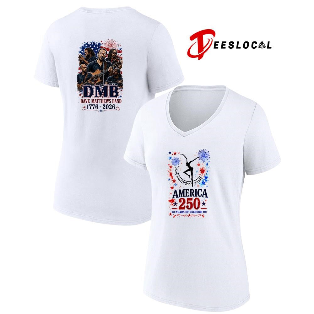 Dave Matthews band America 250 years of freedom graphic shirt