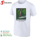 David Hockney 1937-2026 artist memorial colorful garden painting shirt