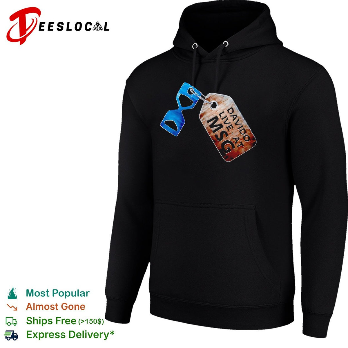 Davido Live at MSG Hourglass Pendant shirt