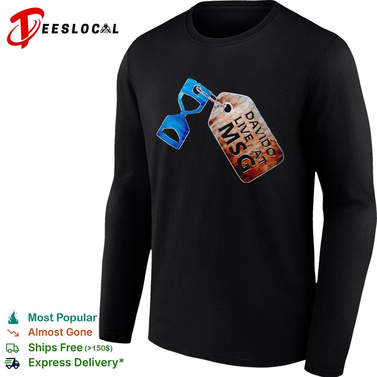 Davido Live at MSG Hourglass Pendant shirt