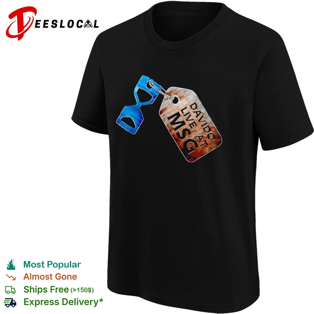 Davido Live at MSG Hourglass Pendant shirt