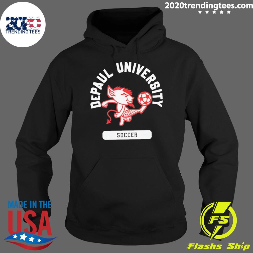DePaul Blue Demons Mascot Soccer Logo shirt