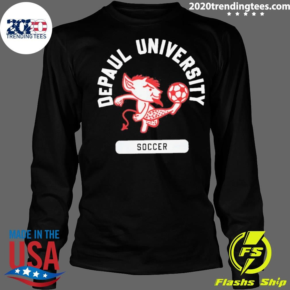 DePaul Blue Demons Mascot Soccer Logo shirt