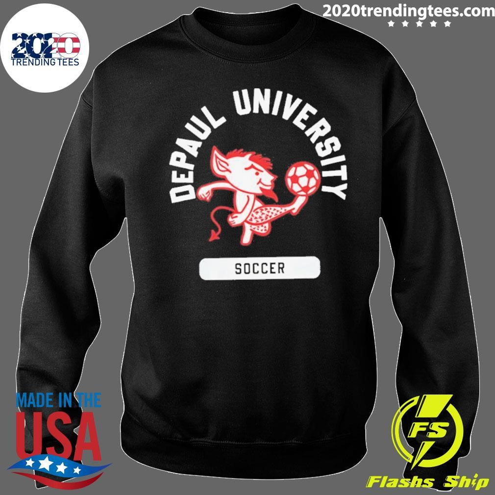 DePaul Blue Demons Mascot Soccer Logo shirt
