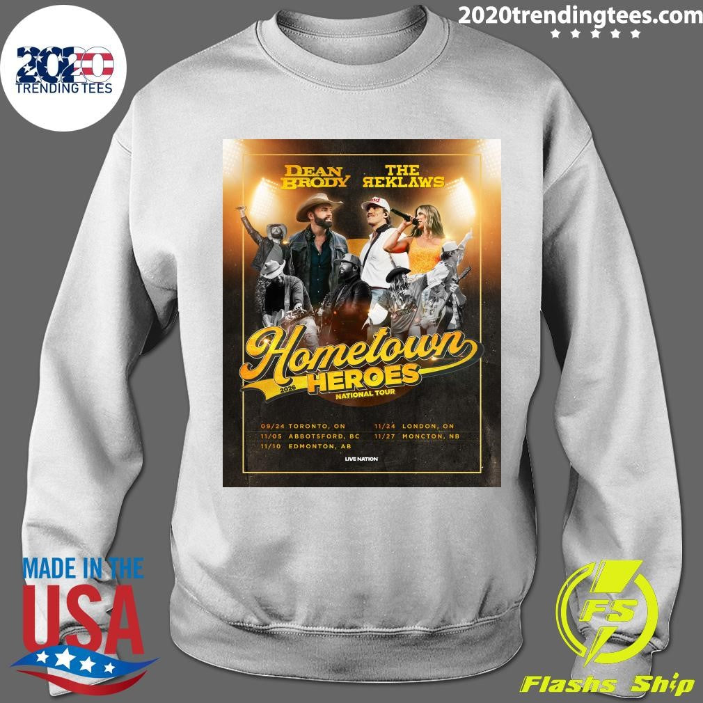Dean Brody and The Reklaws Are Coming To Toronto And London For The Hometown Heroes Tour 2026 Shirt