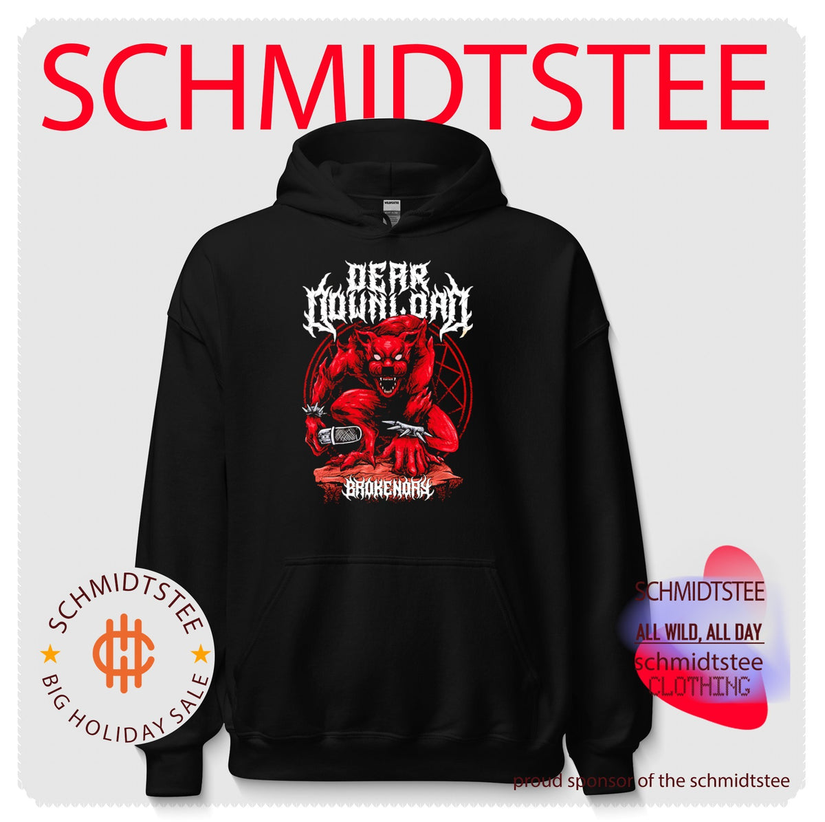 Dear Download x Broken Day Werewolf Metal shirt