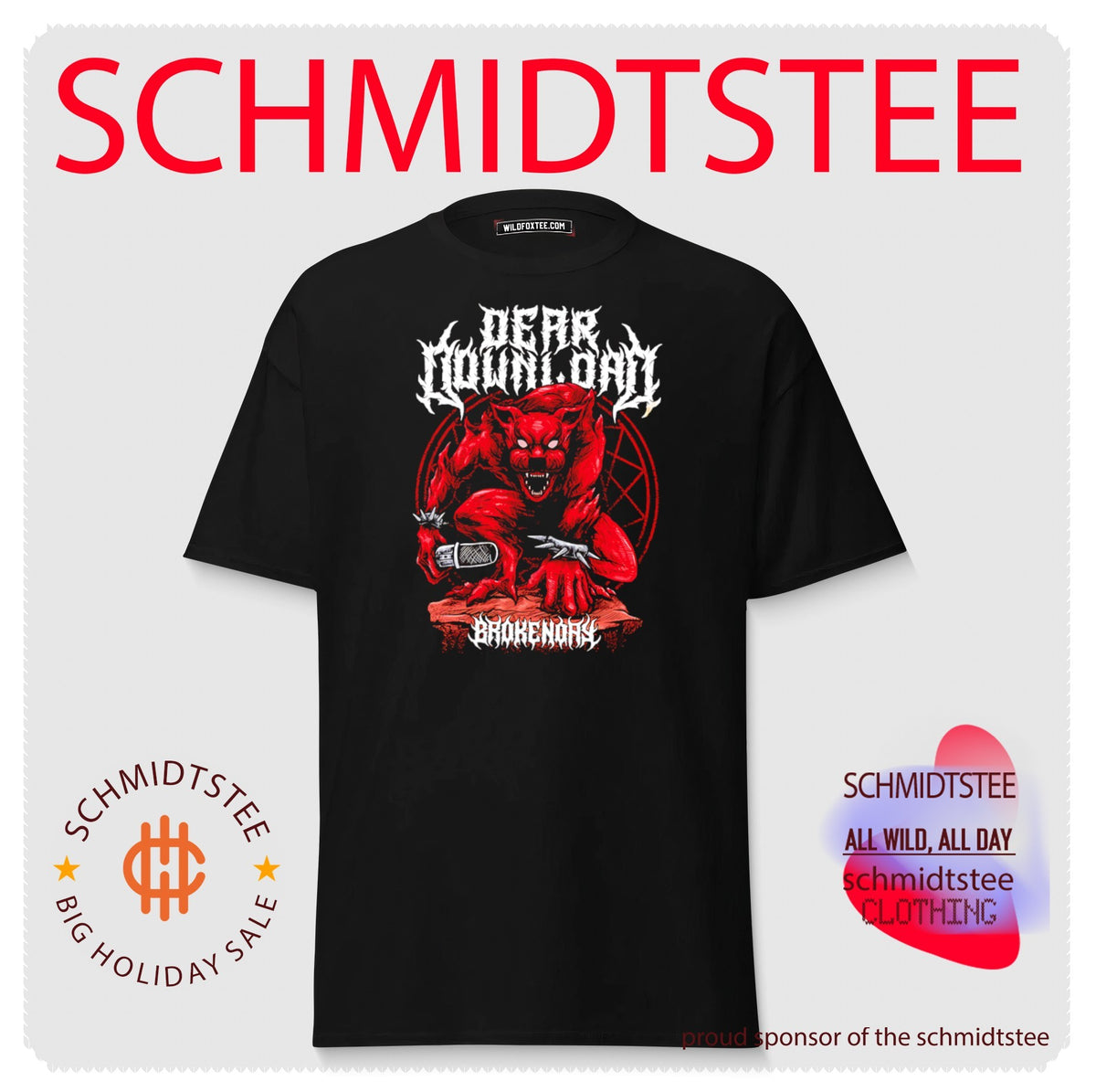 Dear Download x Broken Day Werewolf Metal shirt