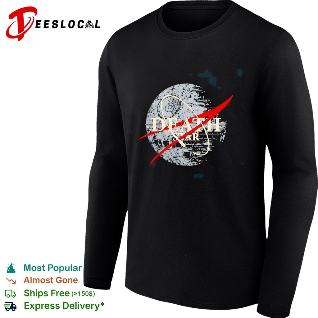 Death Star sci-fi NASA logo parody shirt