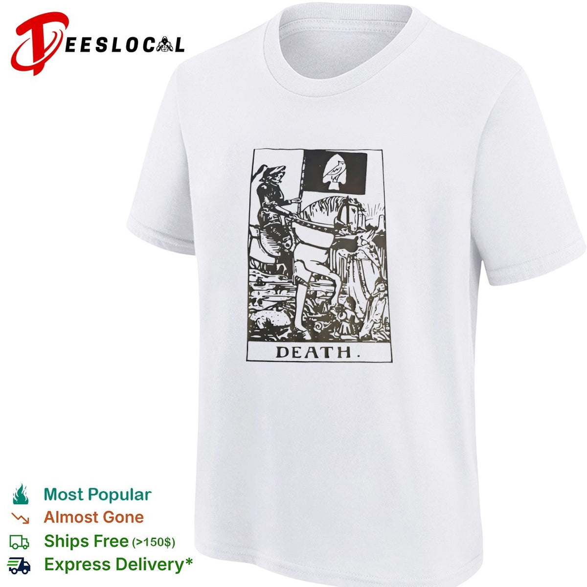 Death Tarot Card Parody shirt