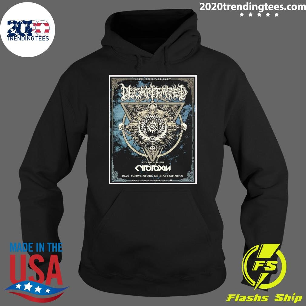 Decapitated 30th Anniversary Summer Tour October 6th 2026 Stattbahnhof in Schweinfurt, Germany Shirt