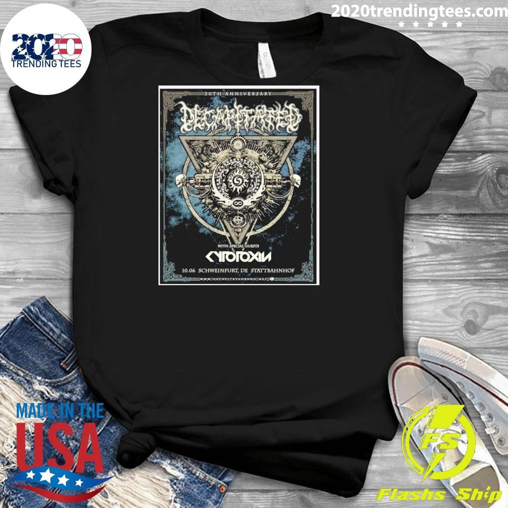 Decapitated 30th Anniversary Summer Tour October 6th 2026 Stattbahnhof in Schweinfurt, Germany Shirt