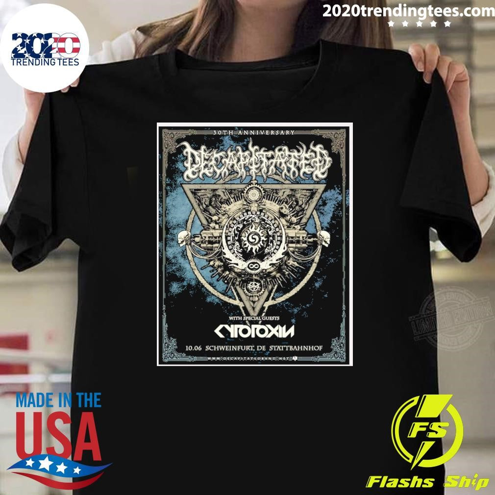 Decapitated 30th Anniversary Summer Tour October 6th 2026 Stattbahnhof in Schweinfurt, Germany Shirt