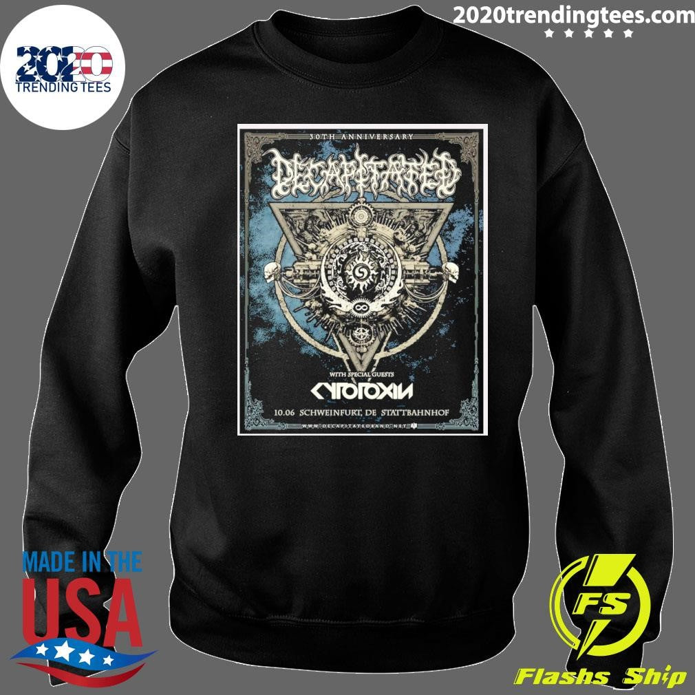 Decapitated 30th Anniversary Summer Tour October 6th 2026 Stattbahnhof in Schweinfurt, Germany Shirt