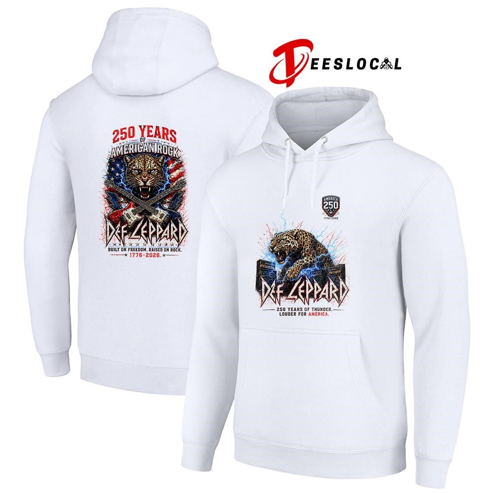 Def Leppard 250 years of American rock built on freedom raised on rock shirt