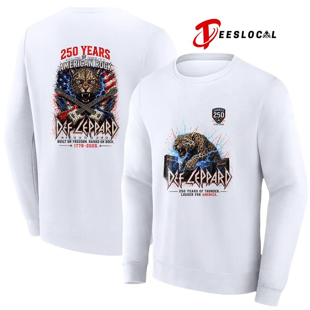 Def Leppard 250 years of American rock built on freedom raised on rock shirt