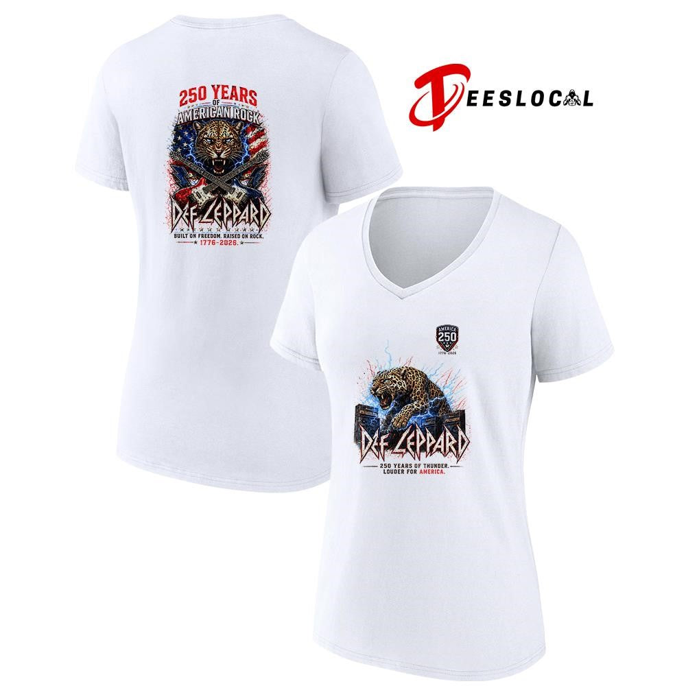 Def Leppard 250 years of American rock built on freedom raised on rock shirt