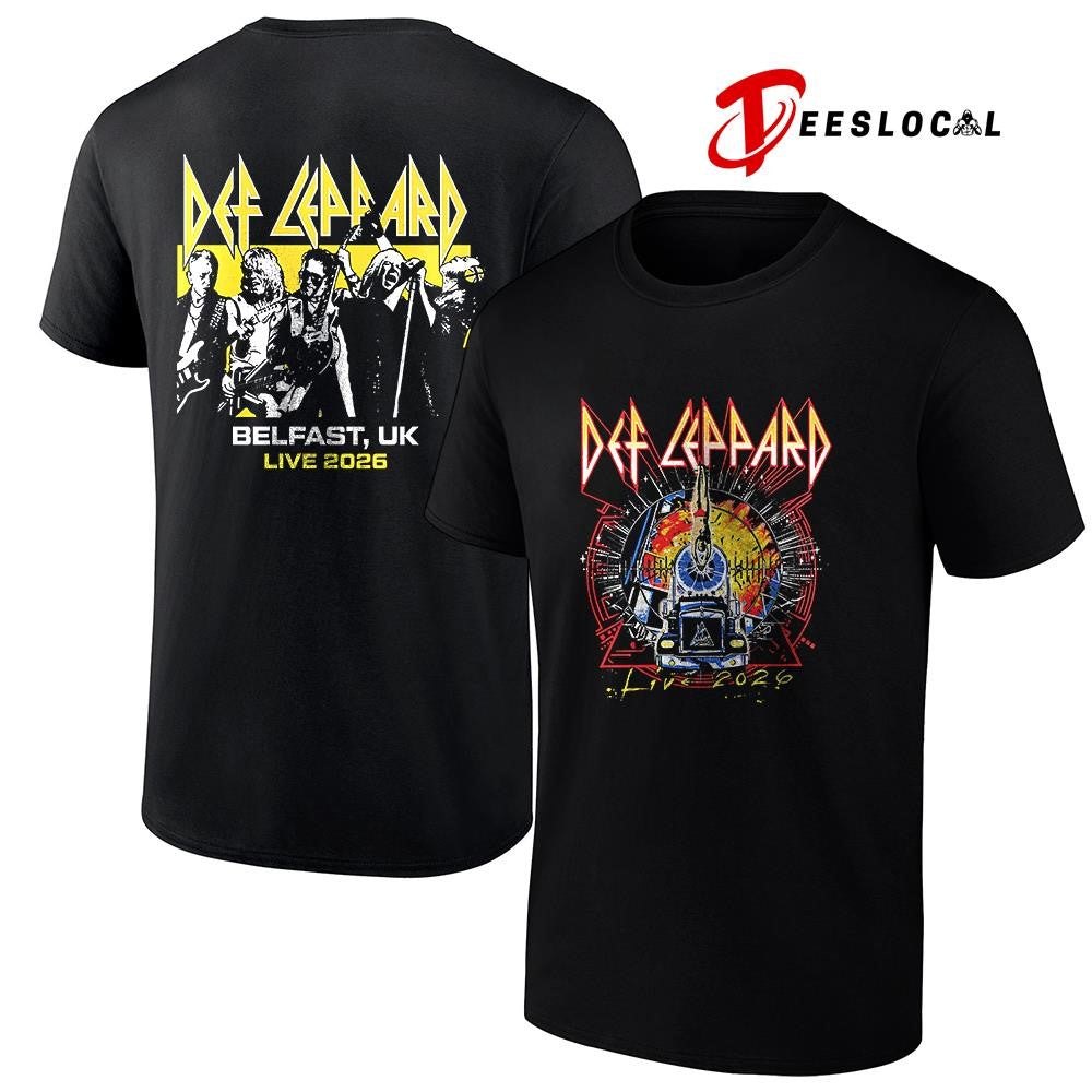 Def Leppard tour UK and EU Belfast UK event shirt