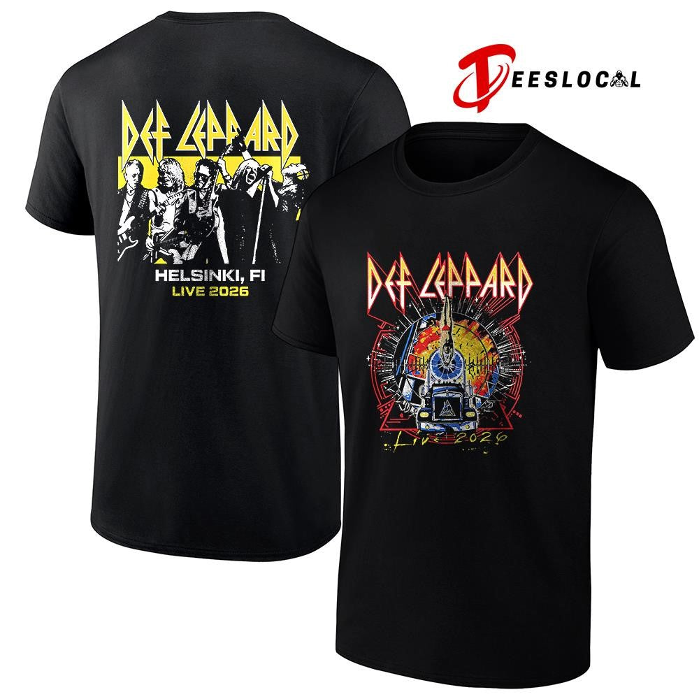 Def Leppard tour UK and EU Helsinki Finland event shirt